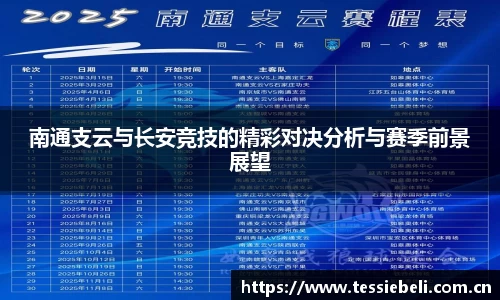南通支云与长安竞技的精彩对决分析与赛季前景展望